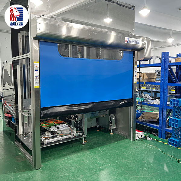 食品工厂优选方案：西朗门业品牌拉链快速门，国产好品质、经久耐用