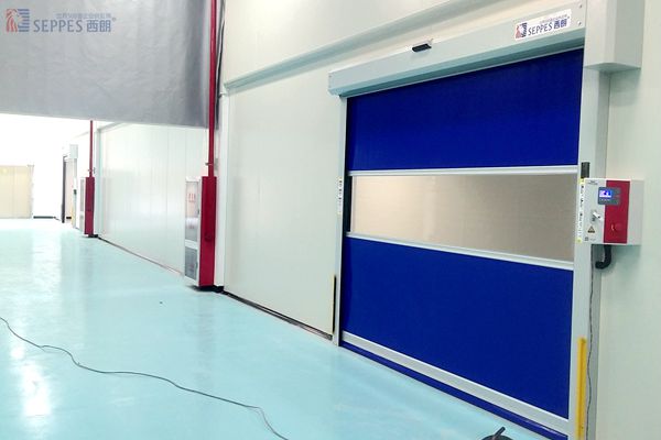 可川电子安装西朗品牌工业快速门