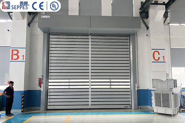 嘉善精诚机械安装西朗品牌硬质快速门