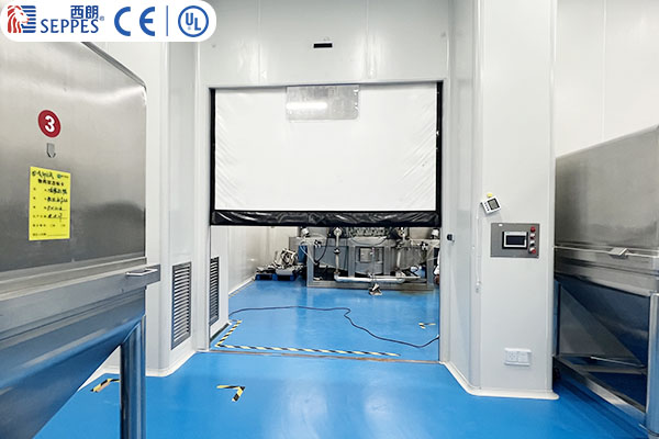 江苏道宁药业安装西朗品牌拉链快速门 江苏道宁药业安装西朗品牌拉链快速门