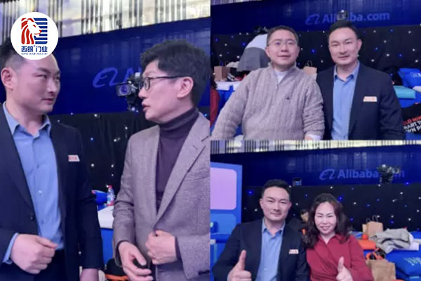 杨元嘉与三位专业评委交流合影