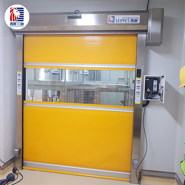 卡士乳业（深圳）安装西朗品牌拉链快速门